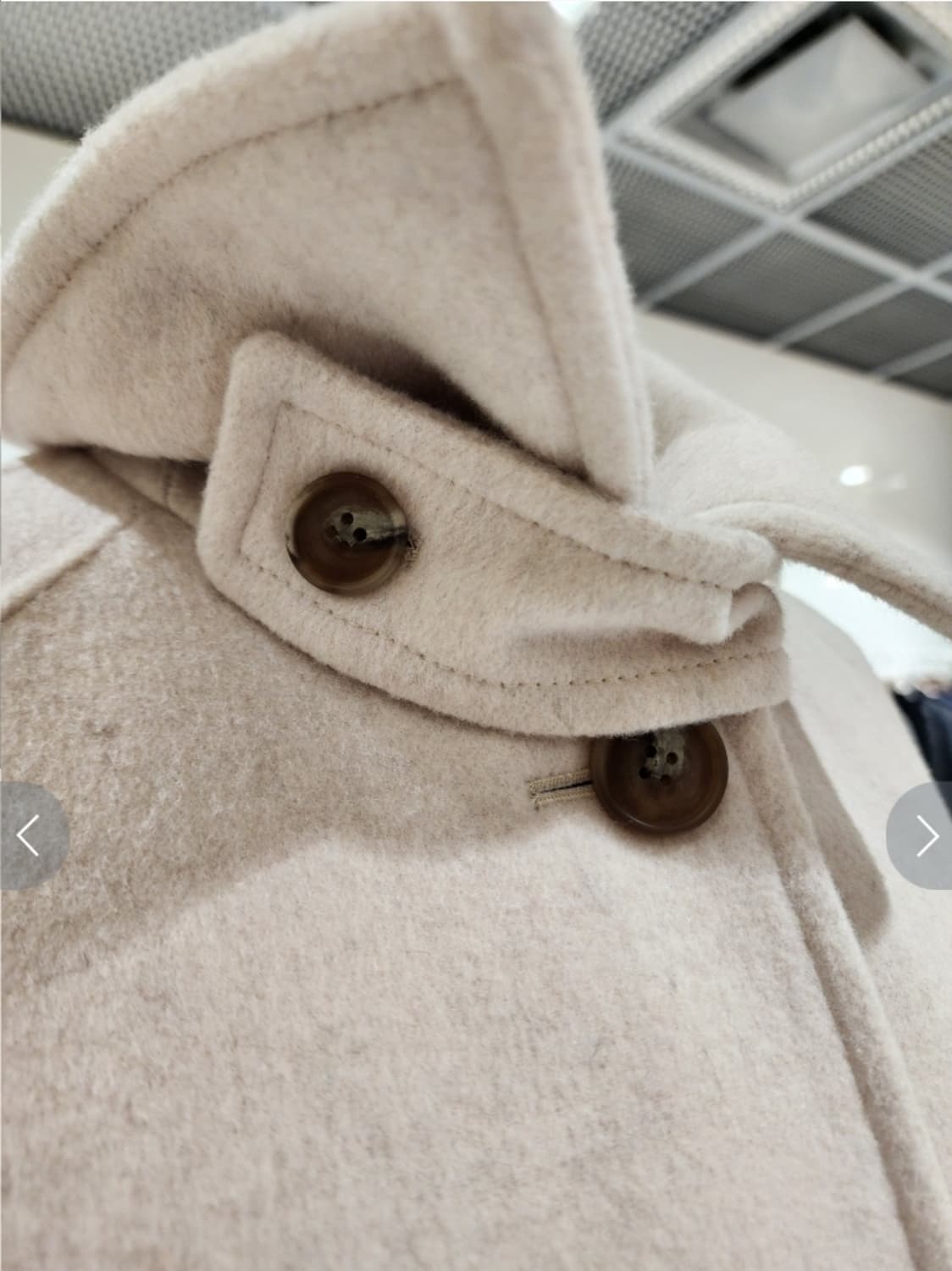 (택있는새옷) soup 하이넥코트 66사이즈 블랙롱코트 상품이미지7