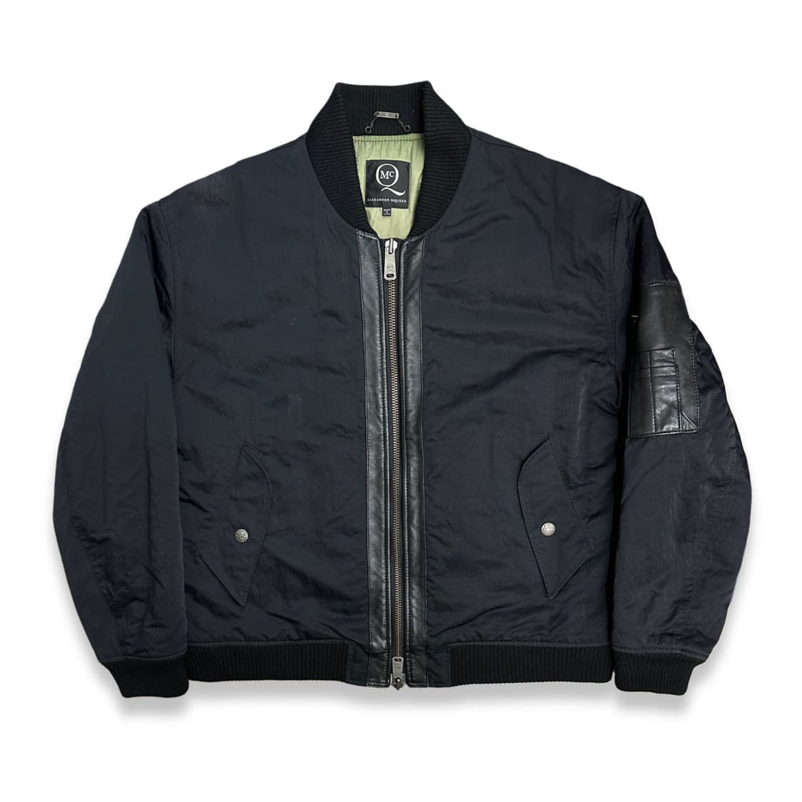 Alexander McQueen 레더 패널 Ma-1 자켓 52 상품이미지1