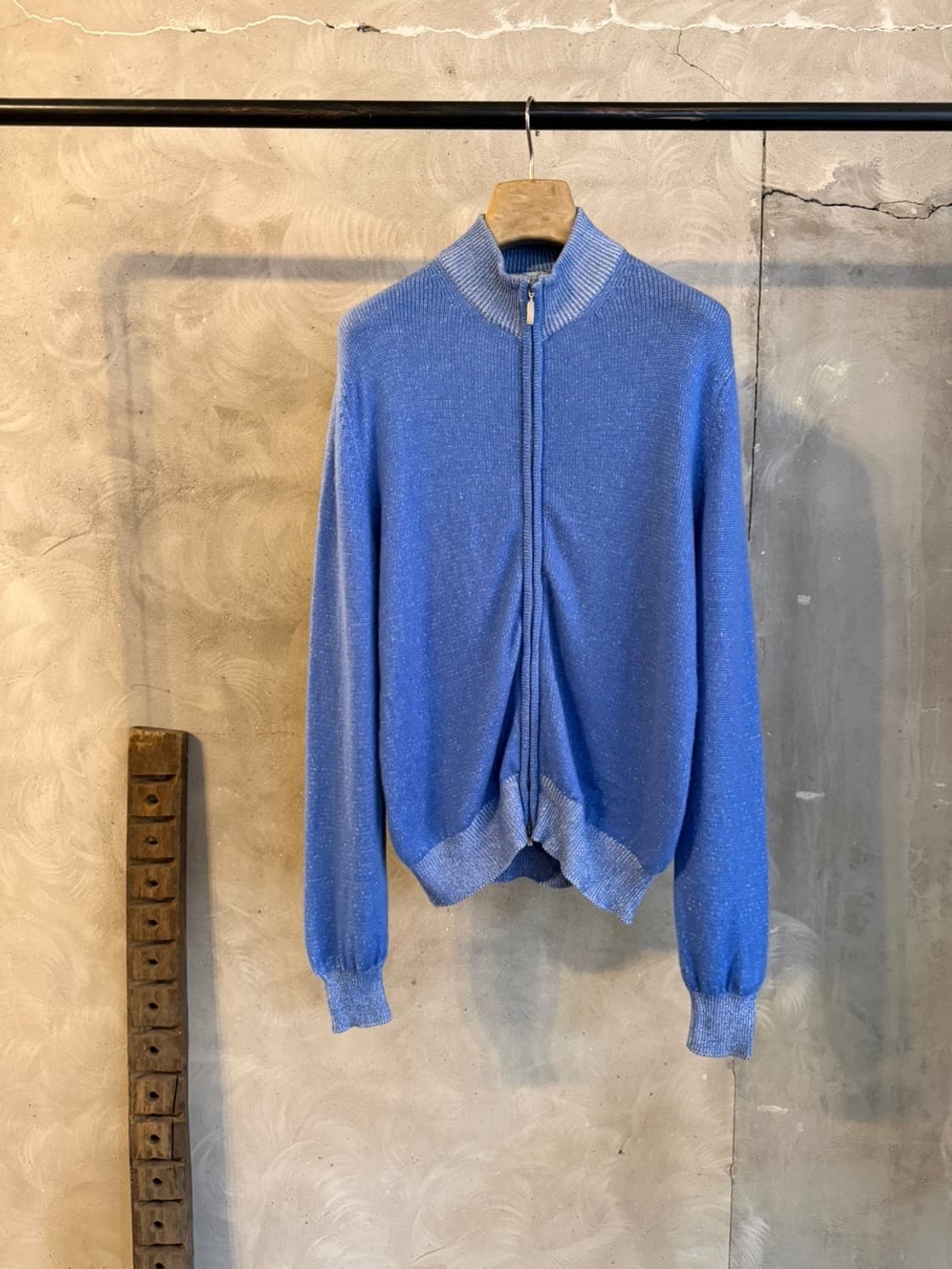 HAWICK 스코티쉬 캐시미어 짚업 니트 105 상품이미지4