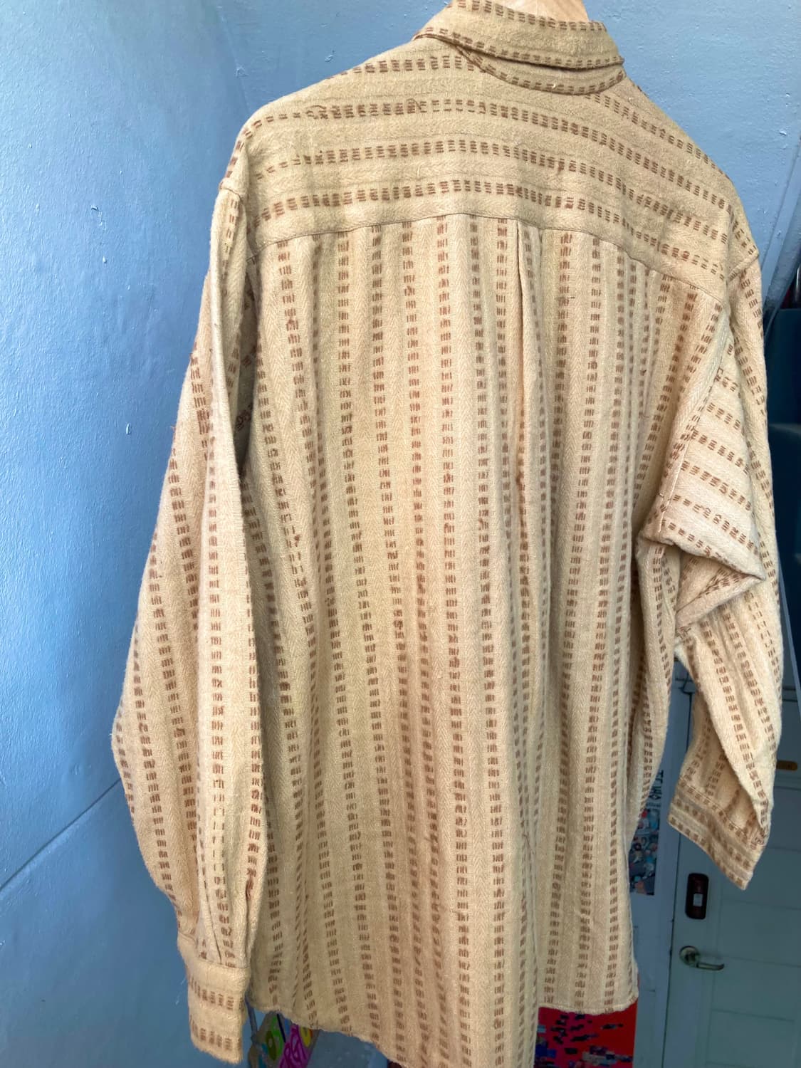 면 100% made india 도톰 패턴 셔츠 상품이미지5