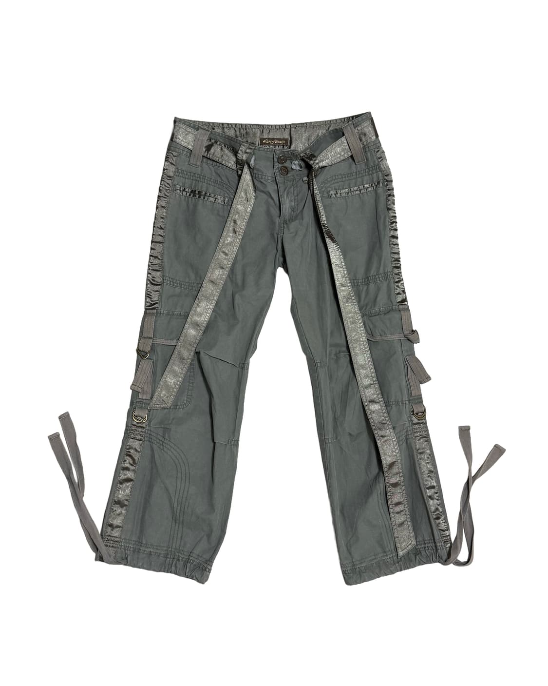 빈티지 벨티드 카고 미디 팬츠 상품이미지2