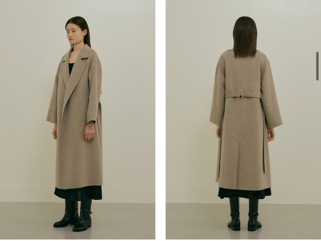 링서울 핸드메이드 캐시미어 코트 브라운 상품이미지4