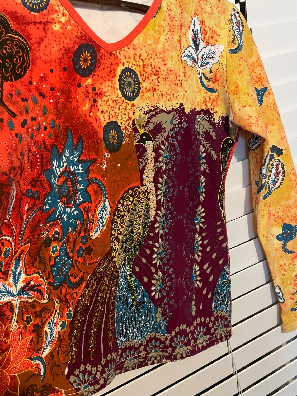 겐조 화공버드 브이넥 탑 상품이미지6