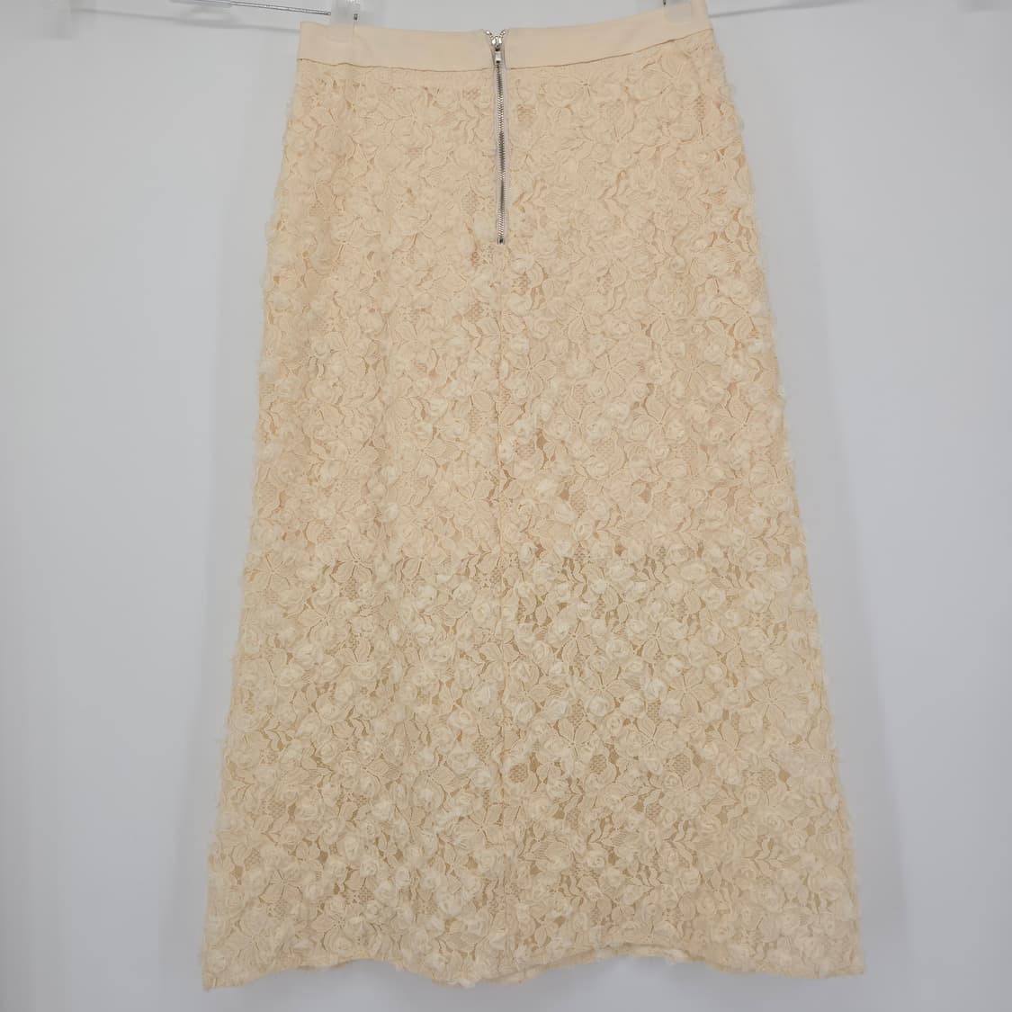 듀이듀이 로즈 레이스 스커트 아이보리 상품이미지3