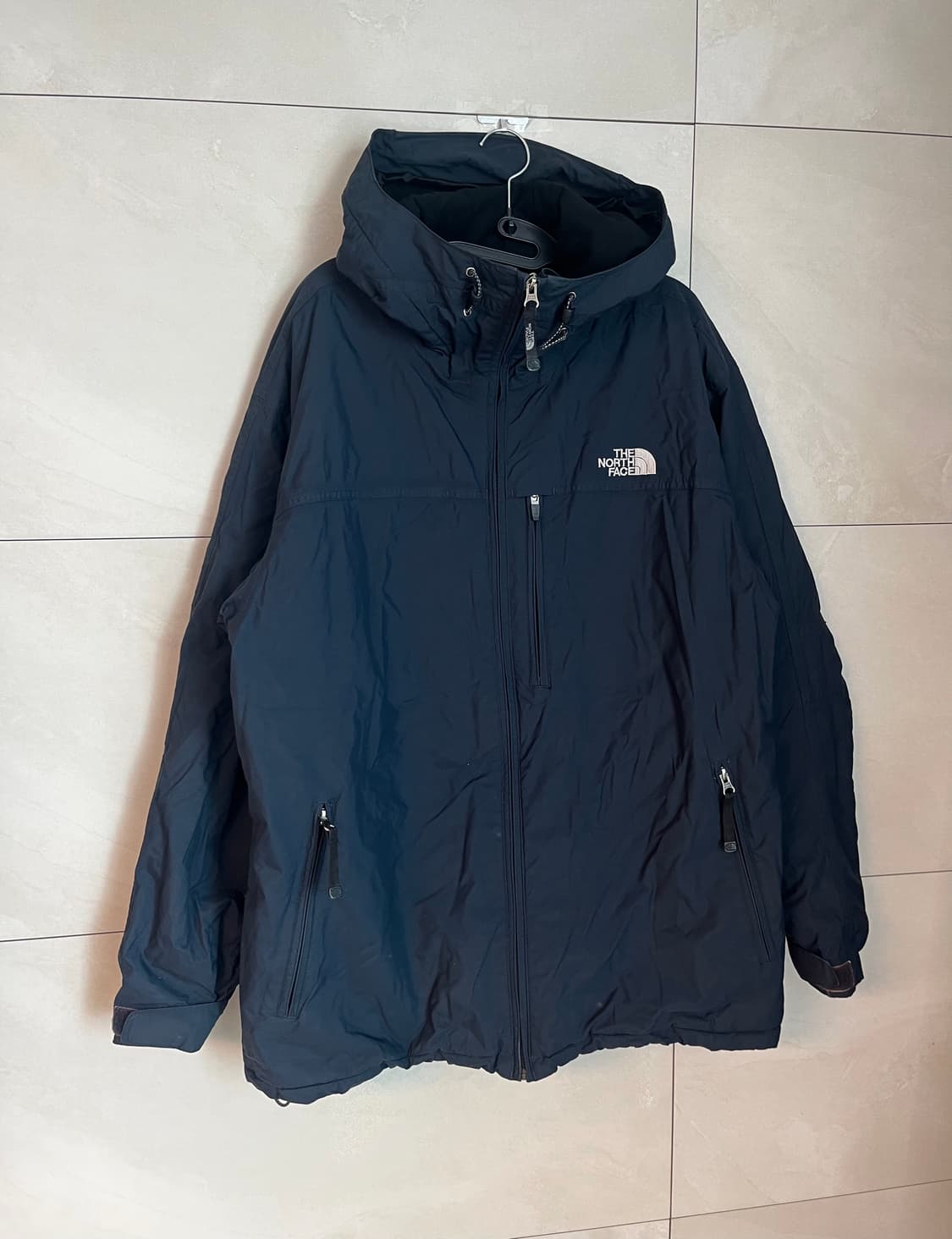 노스페이스 네이비 후드 패딩 자켓 [XL] 상품이미지2