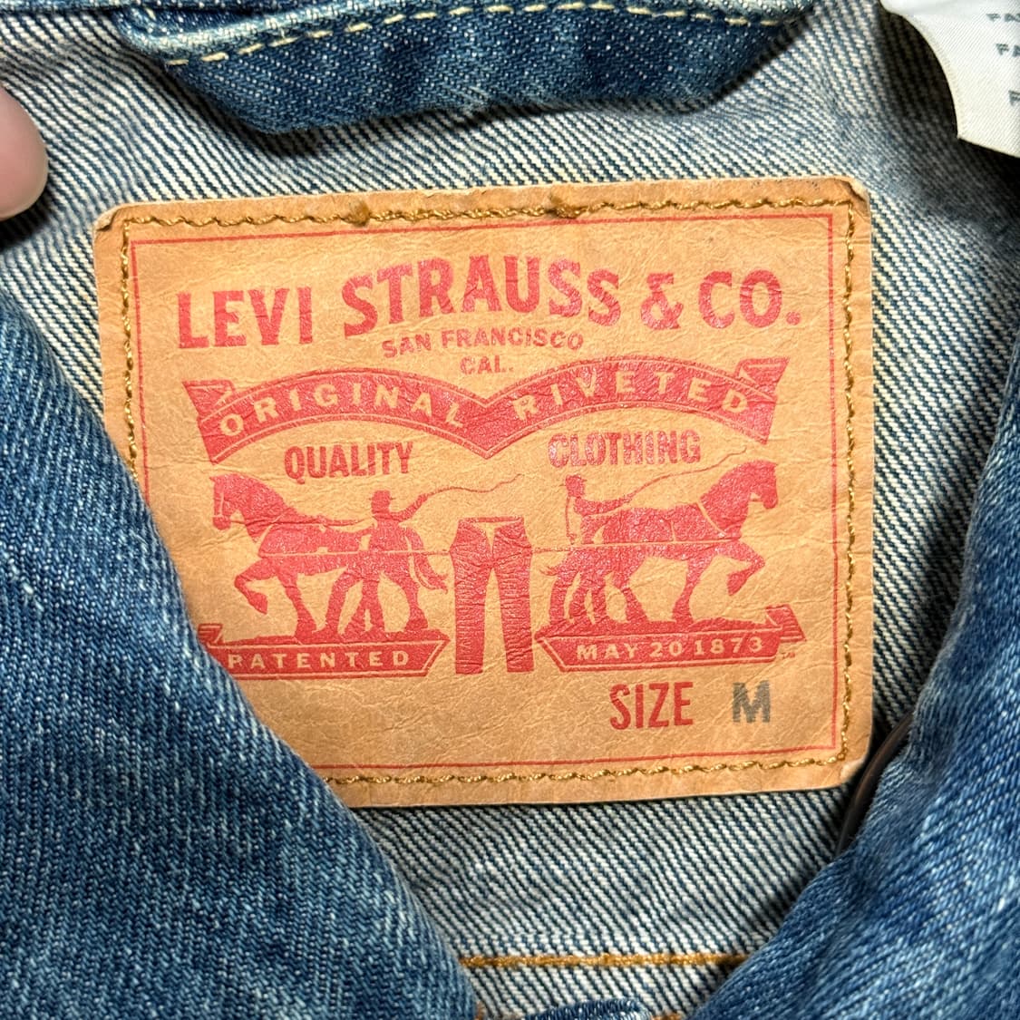 리바이스 오리지널 인디고 블루 워싱 데님 트러커 상품이미지7