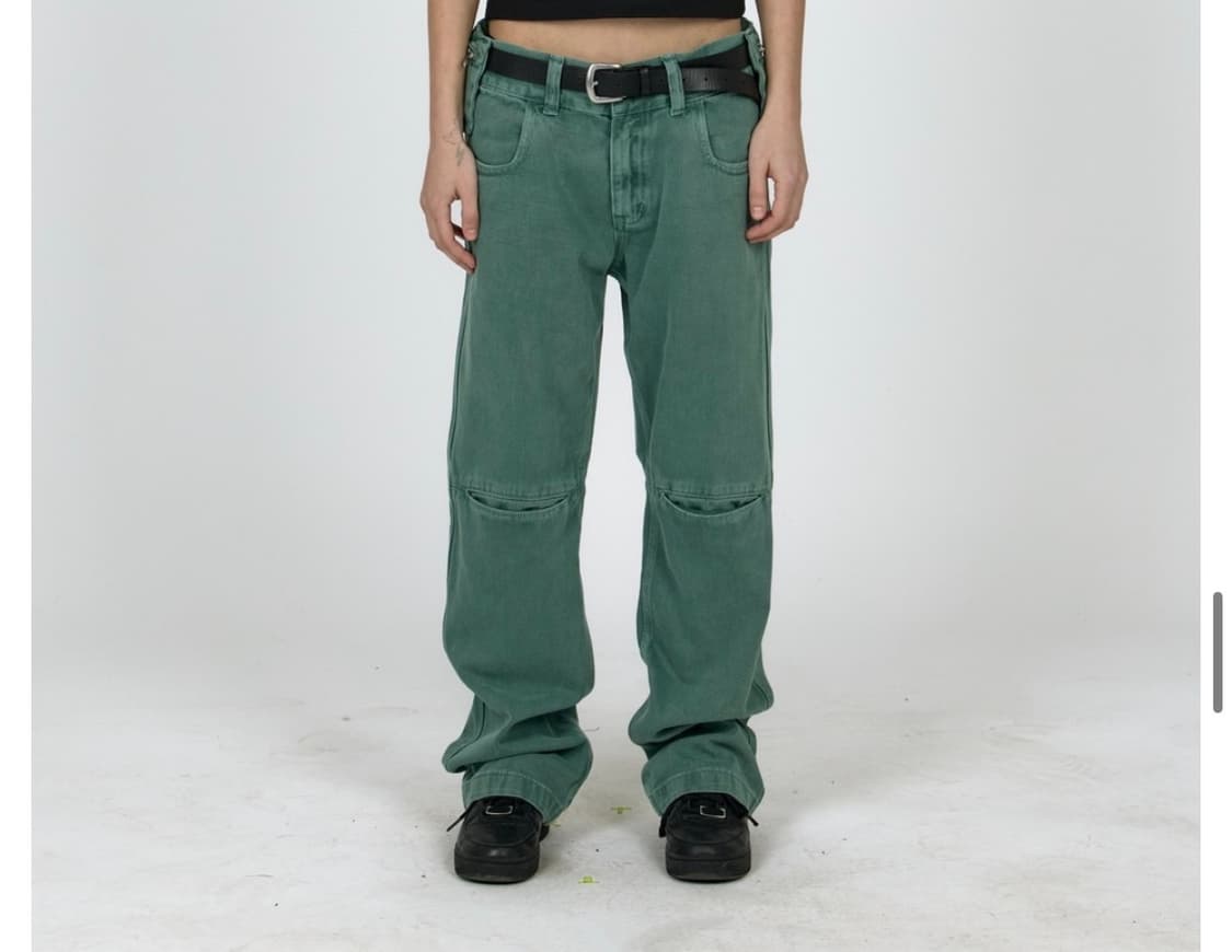 플라스틱프로덕트 바지 에메랄드MPa BAG PANTS (EMERALD)  상품이미지2