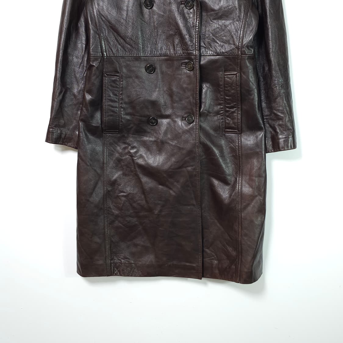 DECO 빈티지 양가죽 더블 코트 상품이미지3