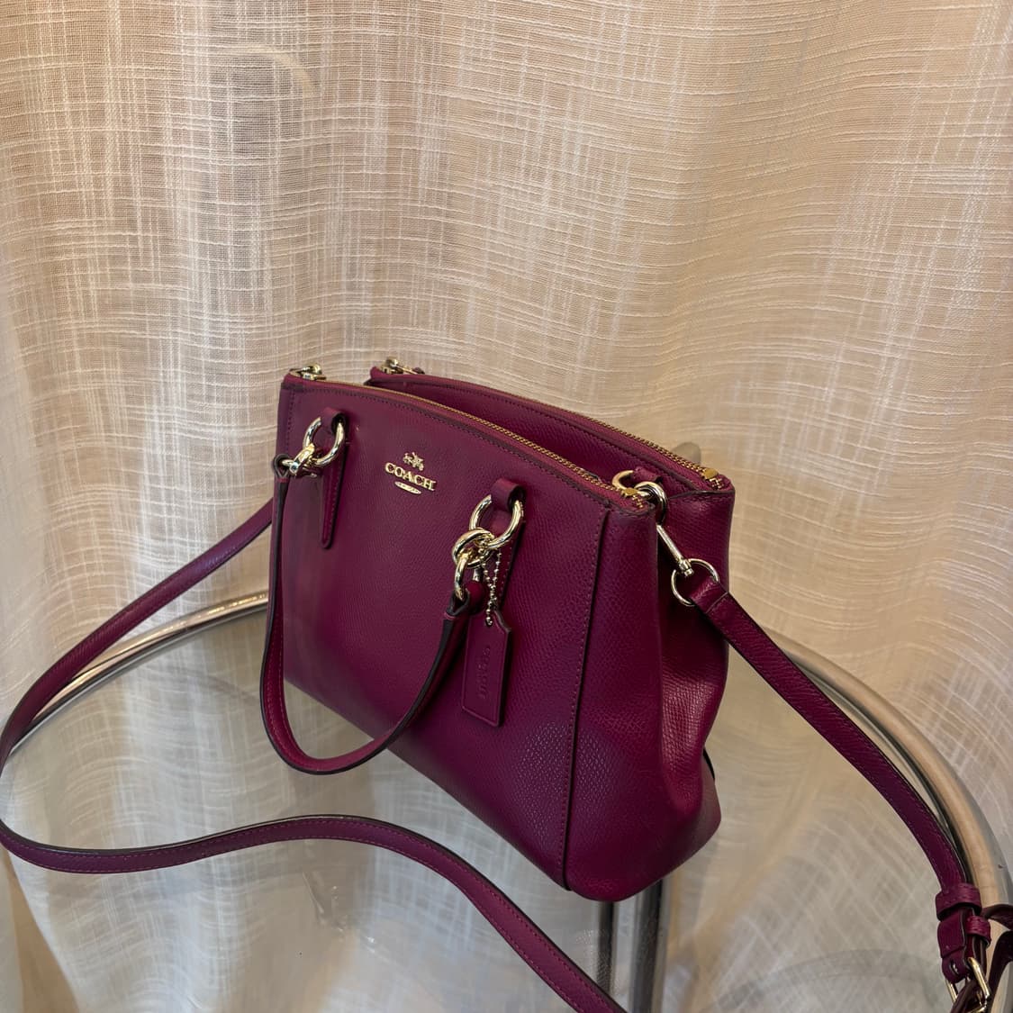 정품 코치 가죽 토트백 크로스백     상품이미지3