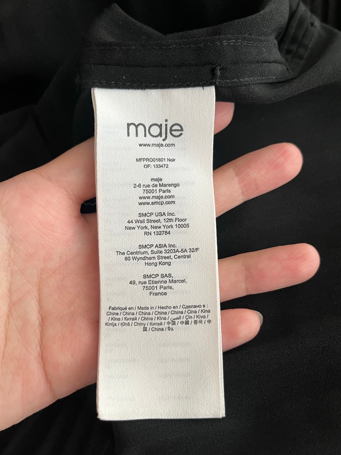 38) 마쥬 maje 로샤니 플리츠 벨트 원피스 블랙 상품이미지5