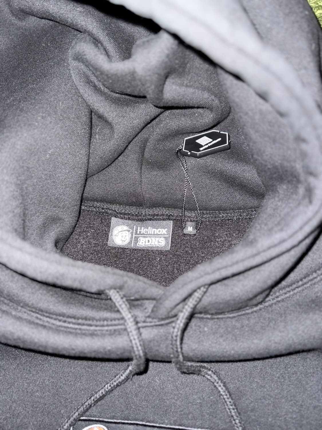 [M] 헬리녹스 X 빠더너스 박스 로고 후디 후드티 블랙 상품이미지3