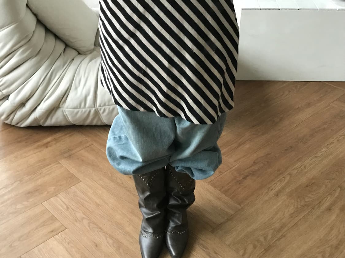 vintage stripe pattern one-piece 상품이미지6