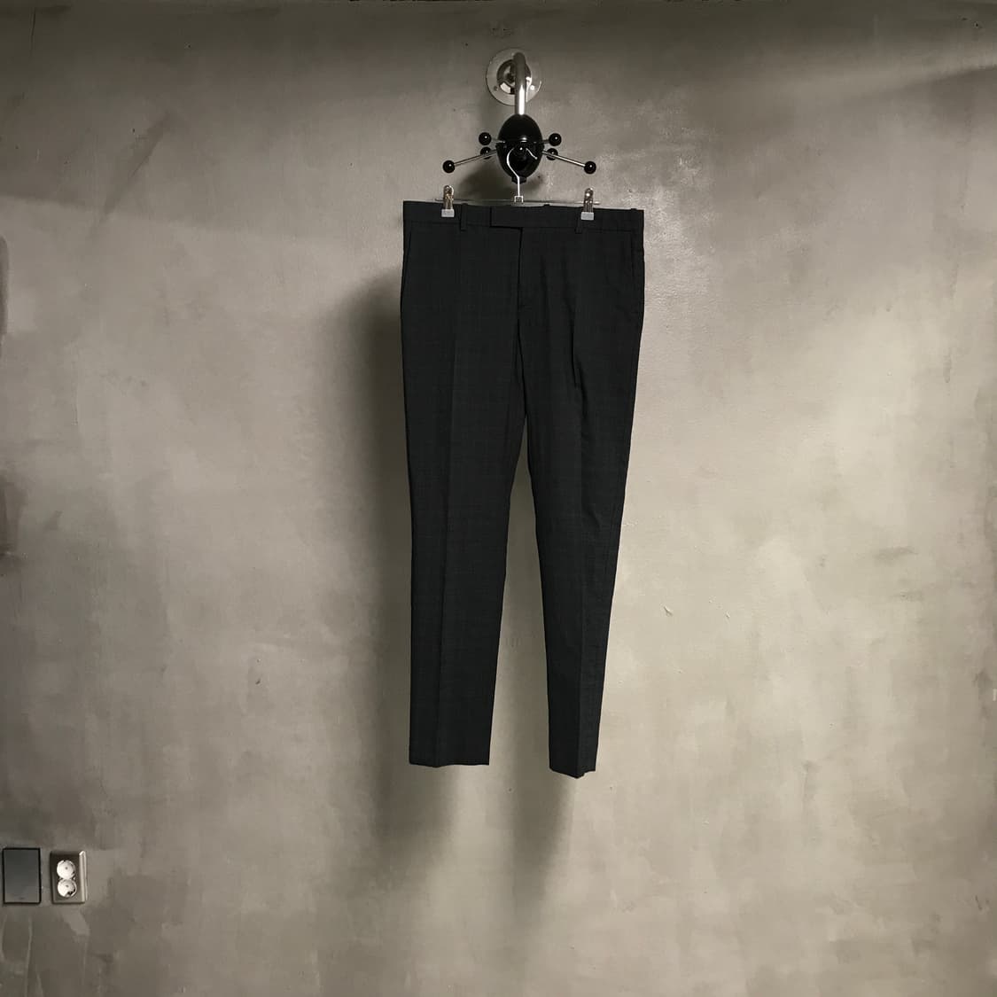 YSL 입생로랑 잔체크 울 슬랙스 50 상품이미지1