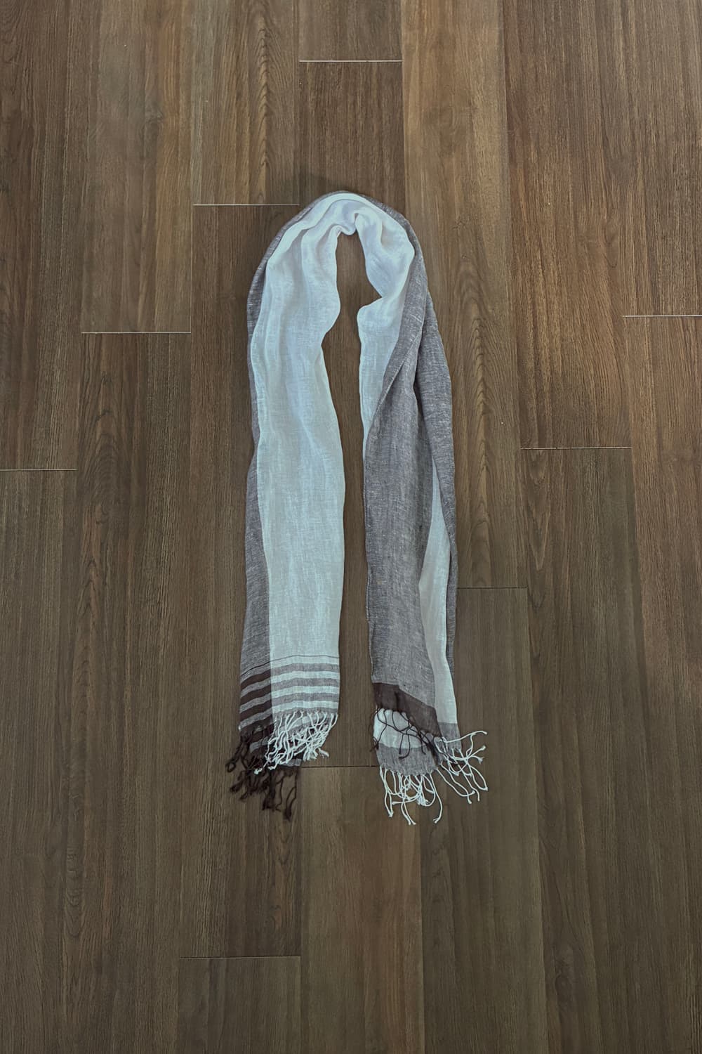 Brown Two-tone Scarf 상품이미지1