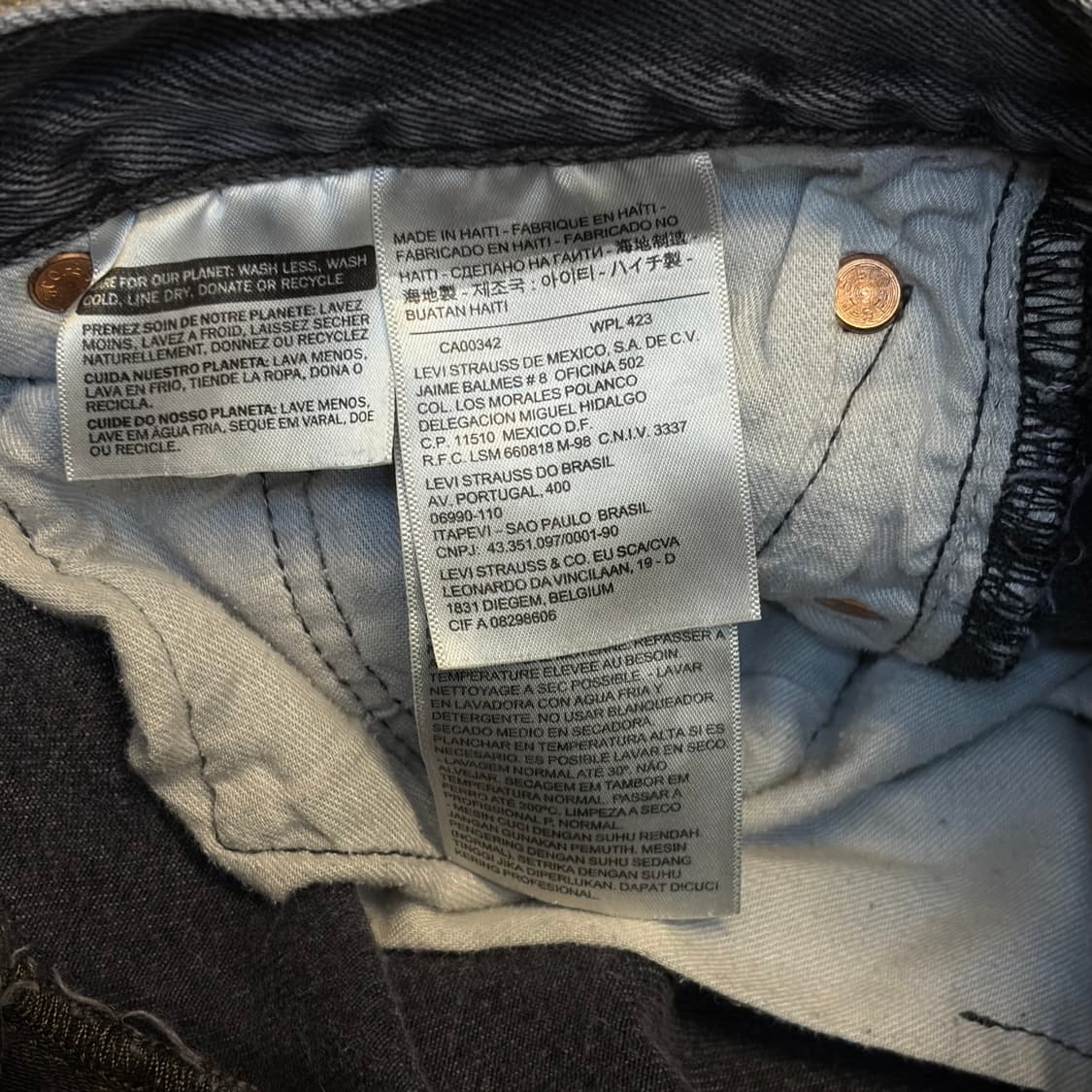 미국 빈티지 리바이스 501 블랙진 청바지 상품이미지4