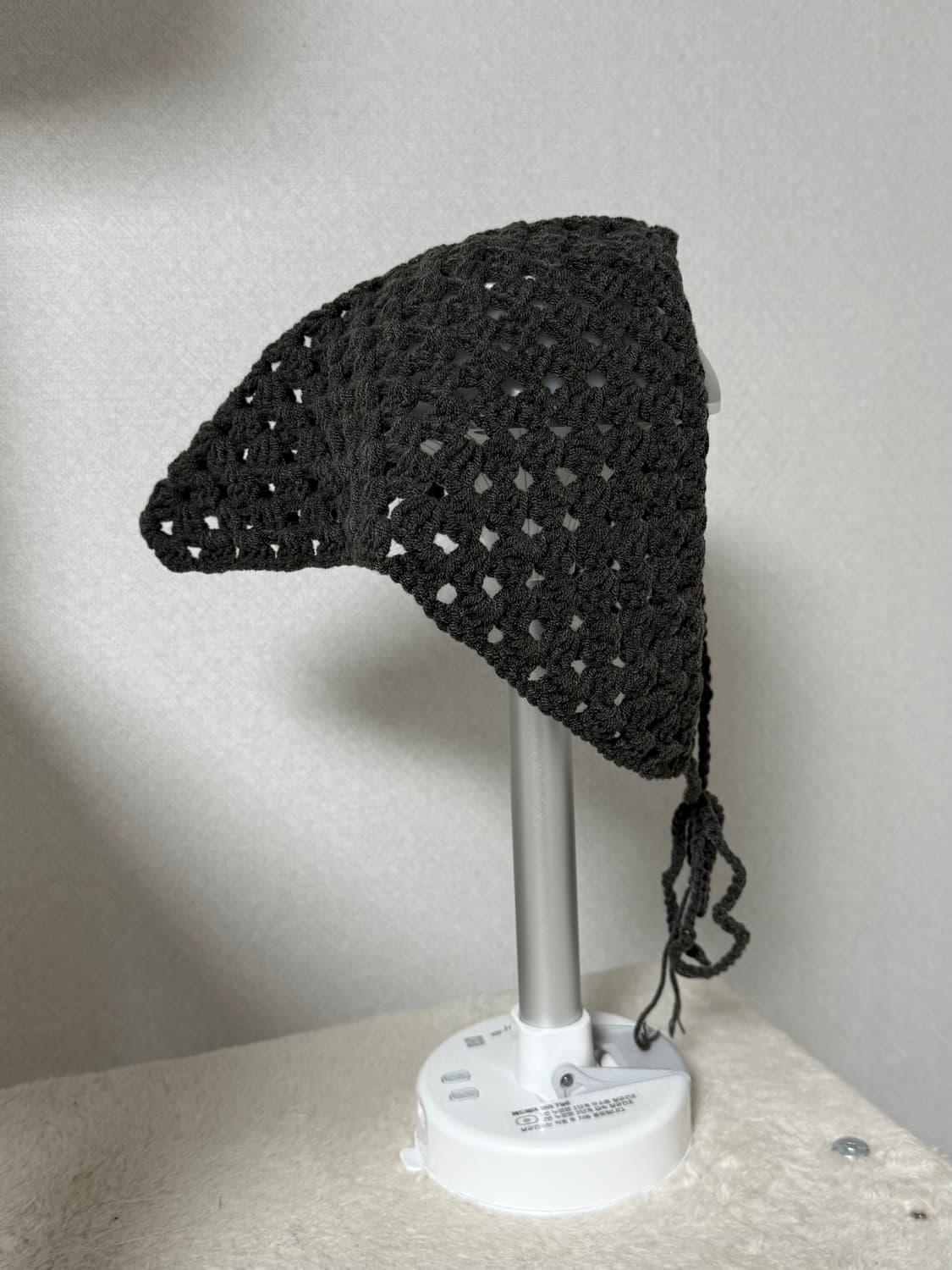 블랙 와플 헤어커치프(두건) 상품이미지1