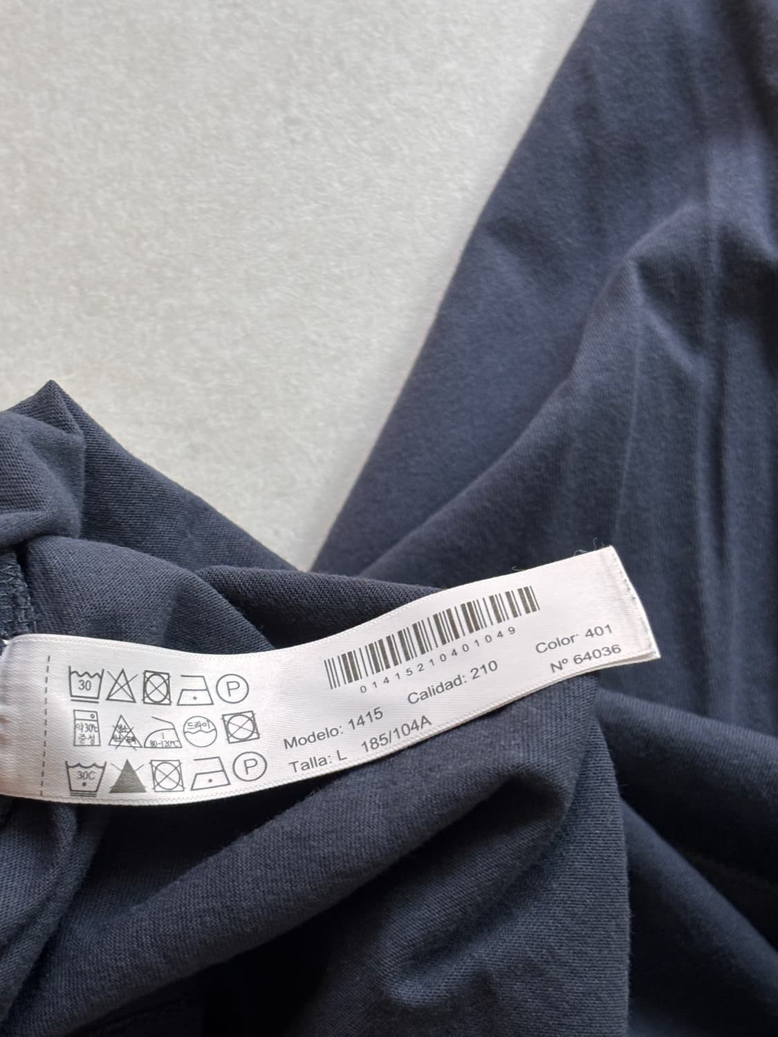 Massimo Dutti NAVY 자수 네이비 반팔 티셔츠 상품이미지4