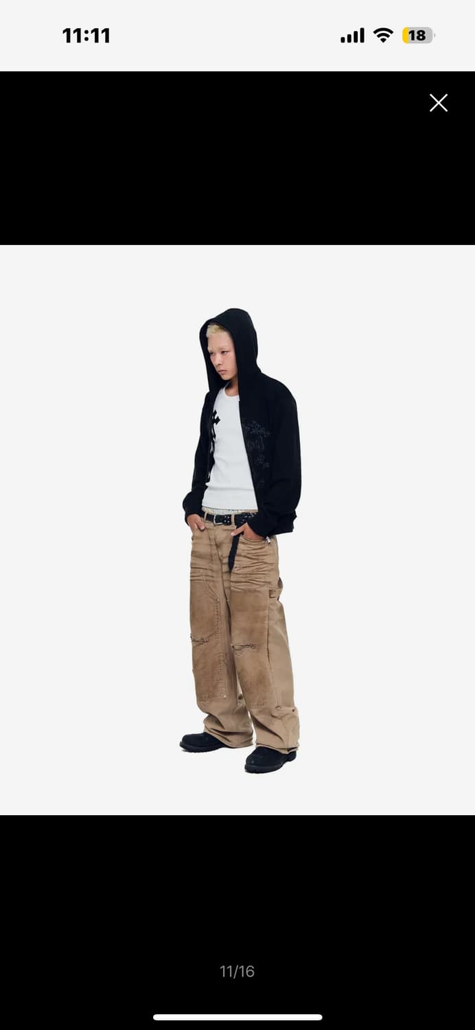 (1사이즈) 아캄 후드집업 블랙 / AKM CROS2 Zip-Up 상품이미지5