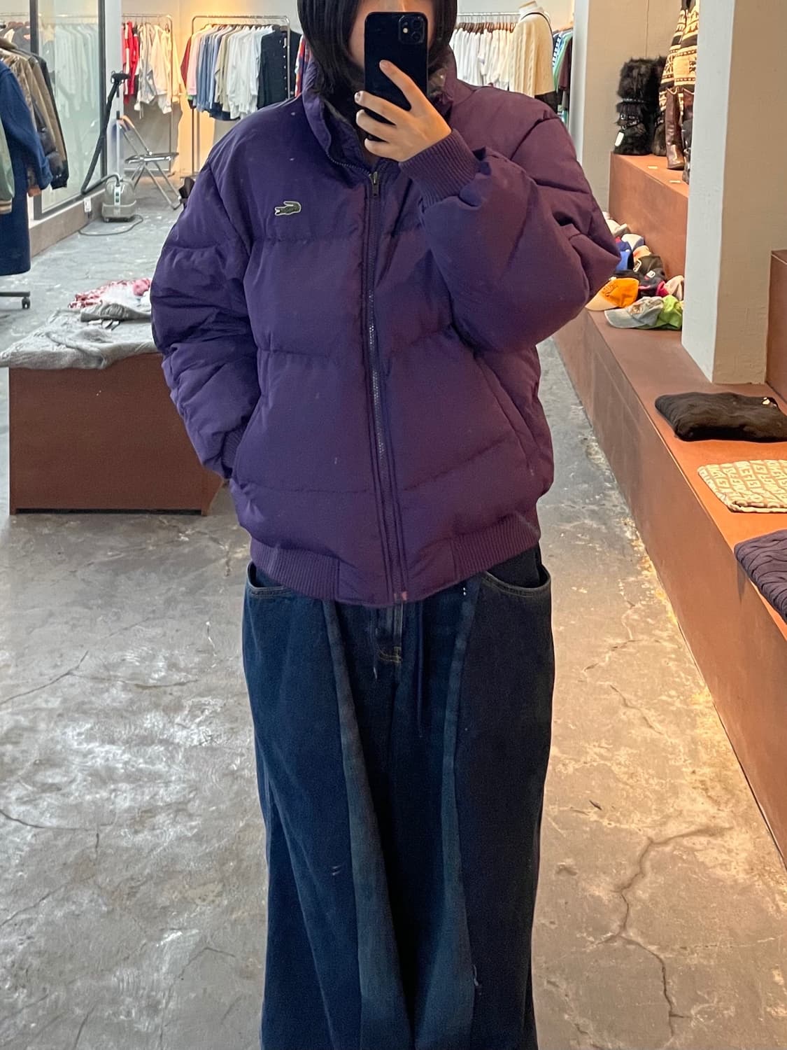 라코스테 양면 리버시블 덕다운패딩 H801 상품이미지2