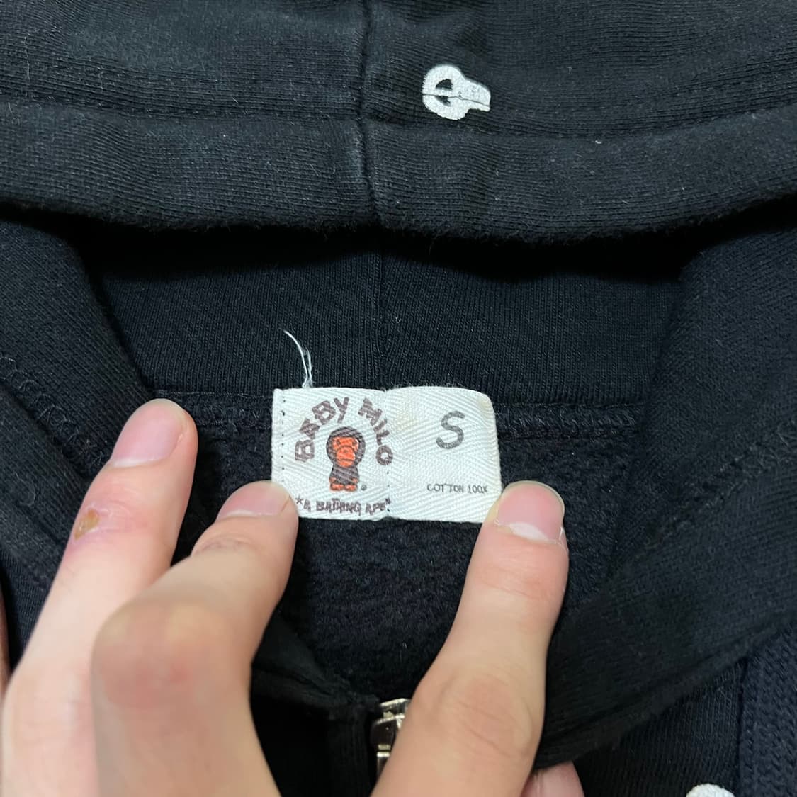 베이프 베이비 마일로 멀티로고 후드집업 S/90 상품이미지4