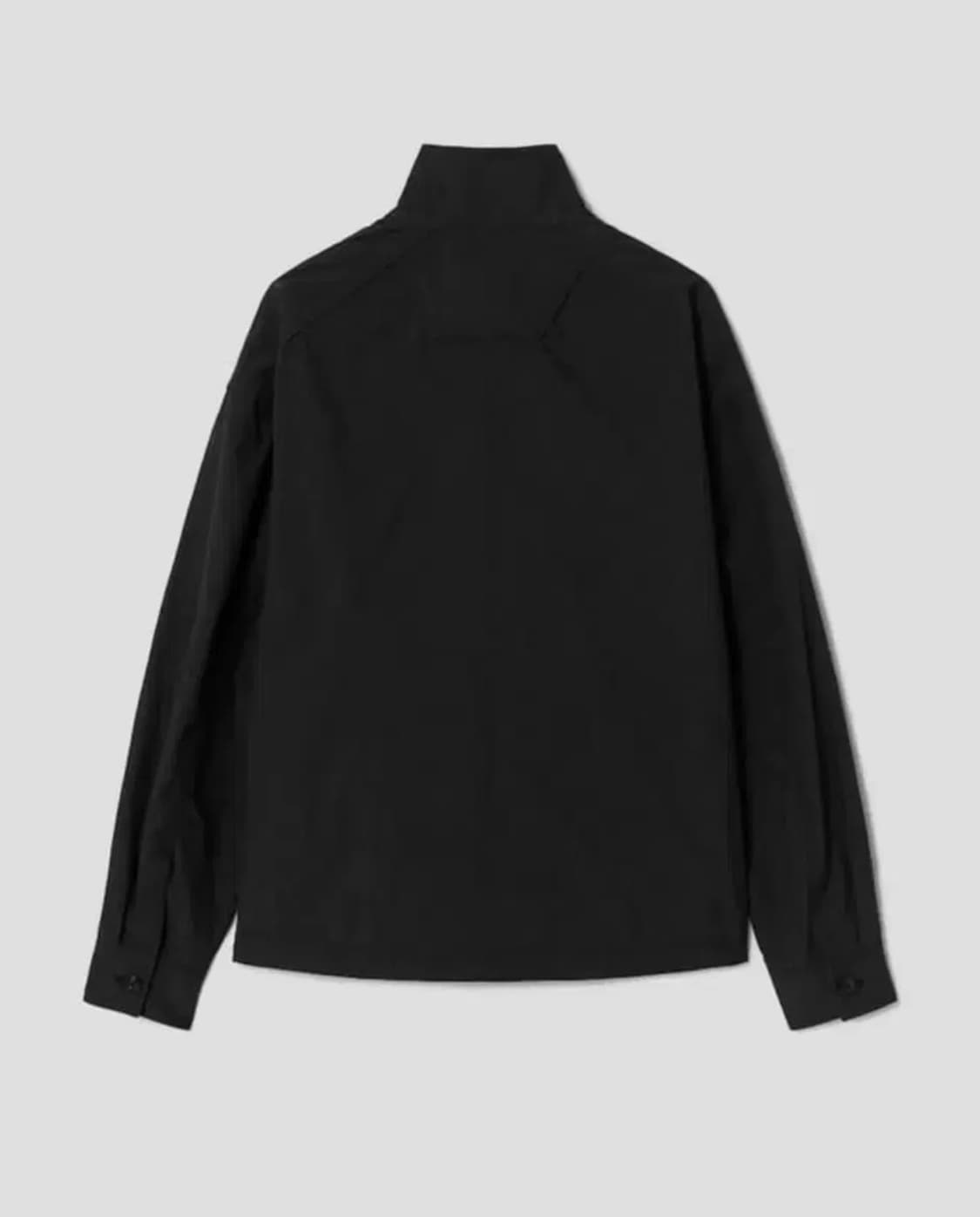 [44]준지 오카야마 코튼 나일론 스탠드업 칼라 루즈핏 셔츠 상품이미지3