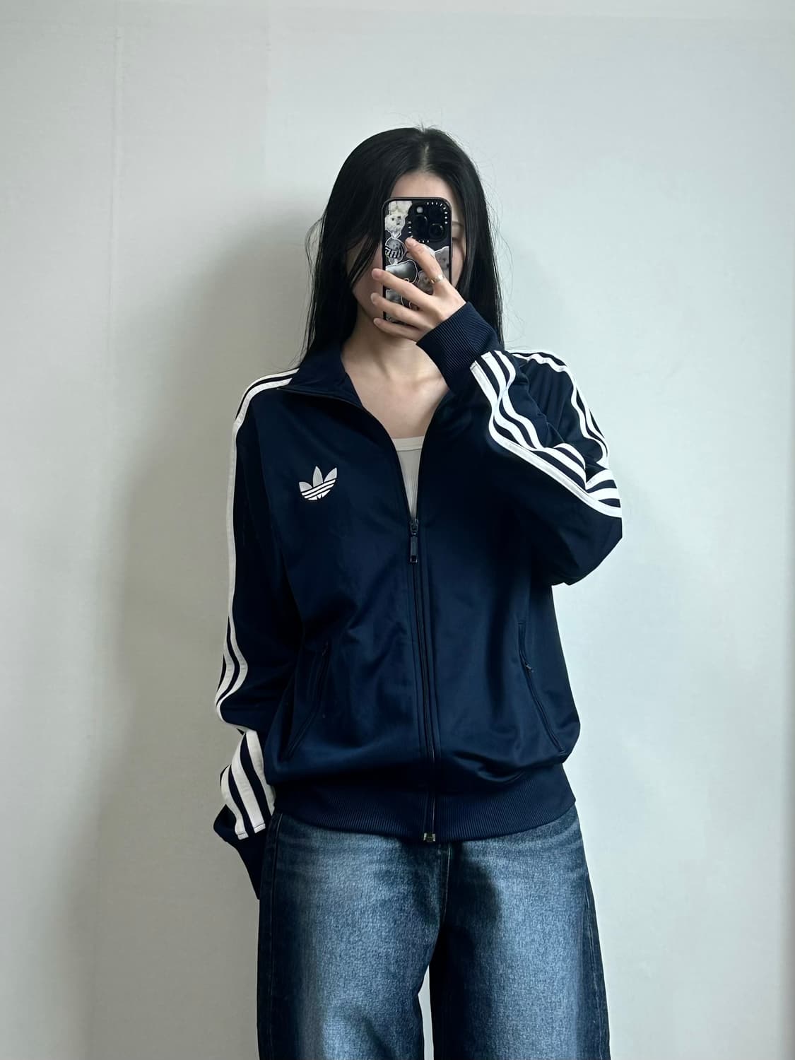 아디다스 구 파이어버드 네이비 트랙탑 져지 상품이미지1