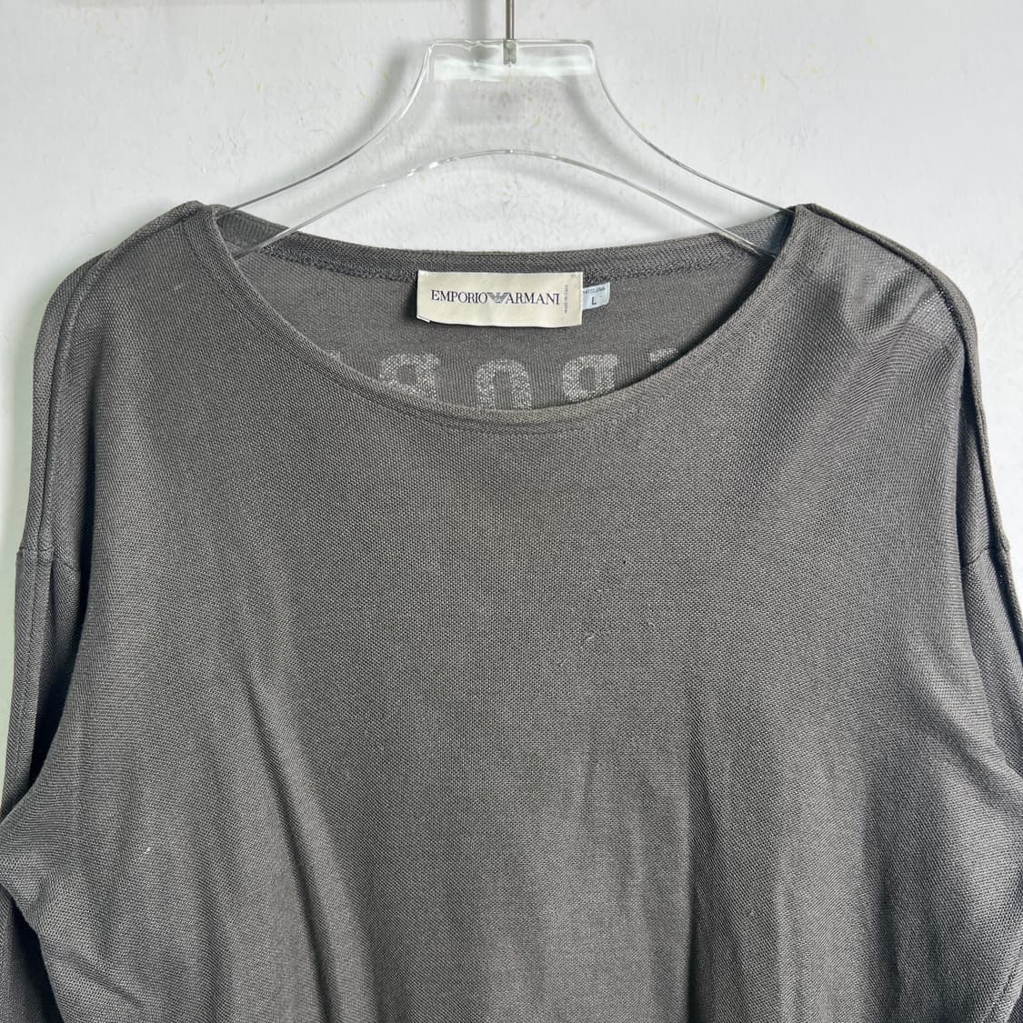 엠포리오 아르마니 다크 그레이 롱슬리브 L 상품이미지4