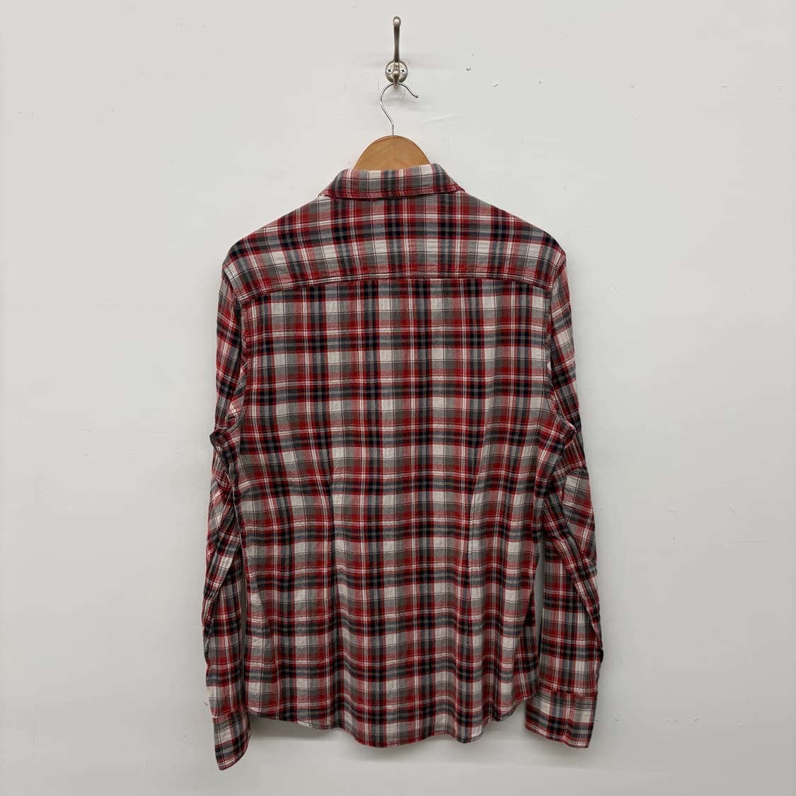 나파피리 체크 셔츠 남방 L 상품이미지6