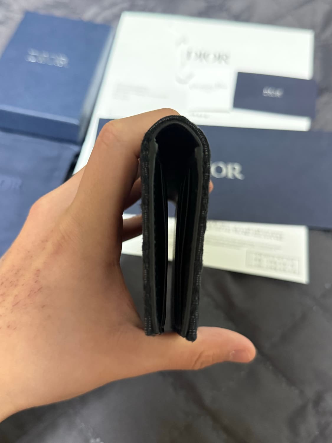 디올 24FW 오블리크 자카드 오거나이저 카드지갑 블랙 상품이미지5