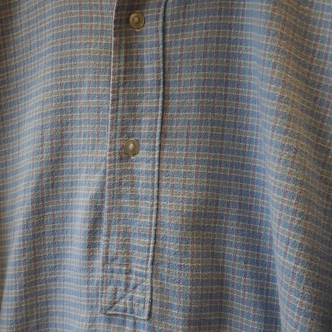 60s 프랑스 워크셔츠 스카이 블루 롱 튜닉 셔츠 프렌치 셔츠 L 상품이미지5