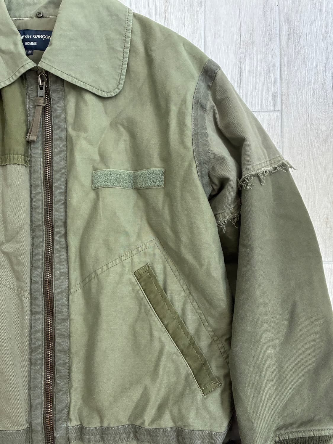 꼼데가르송 옴므 패치워크 밀리터리 자켓 상품이미지2