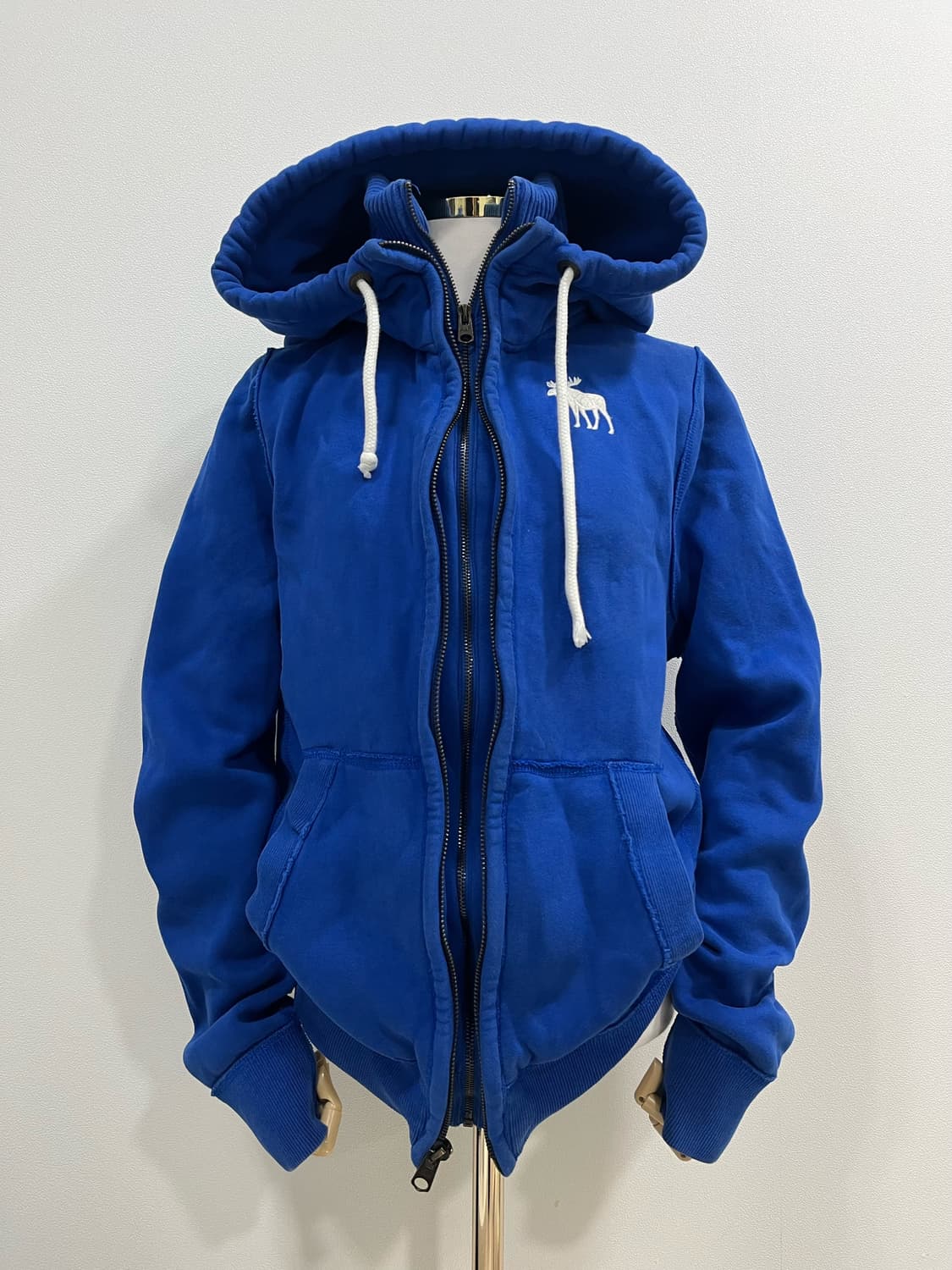 아베크롬비 순록 로고 후드집업 블루 상품이미지1