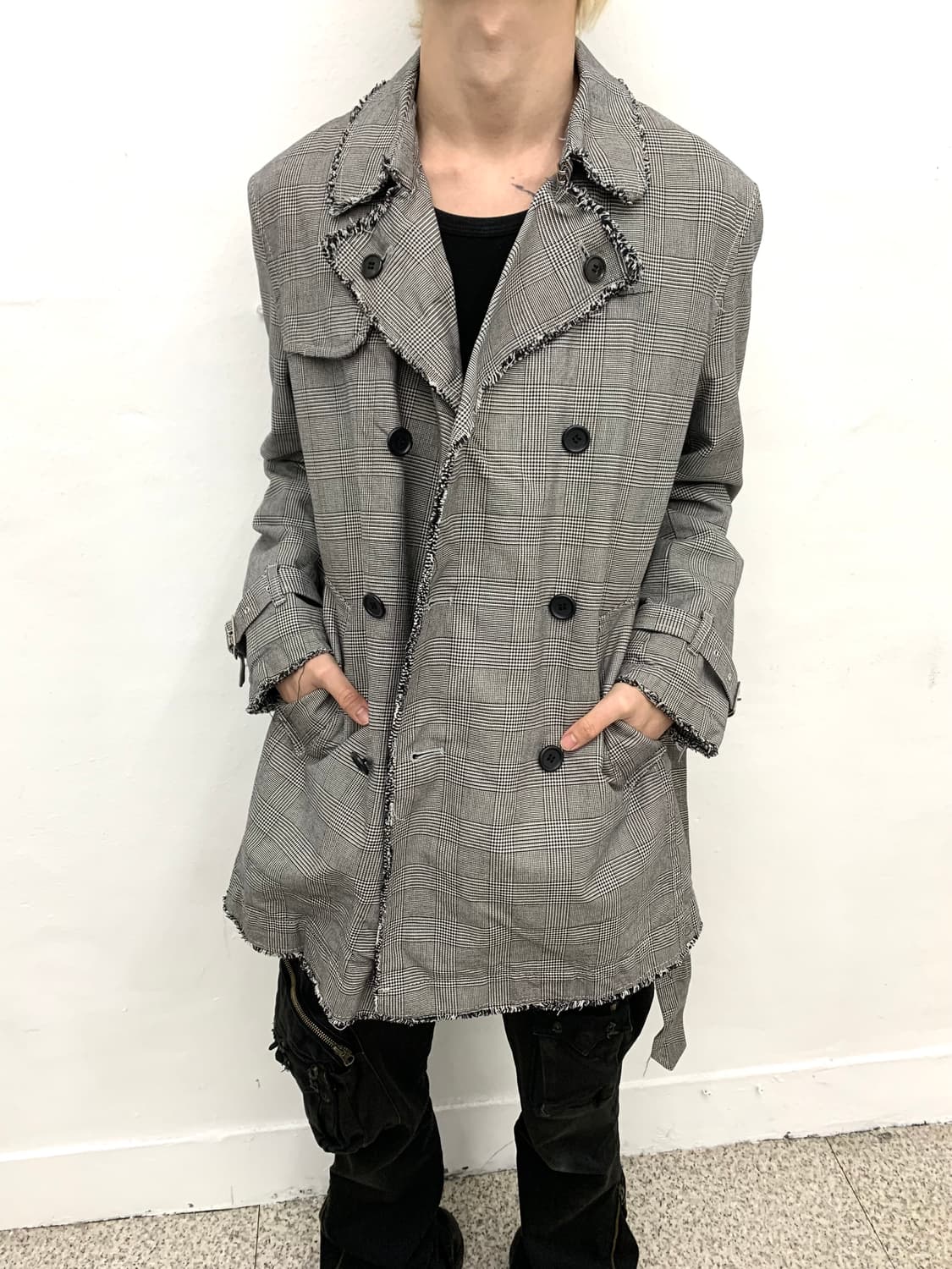 PPFM grunge mood check pattern coat  상품이미지1