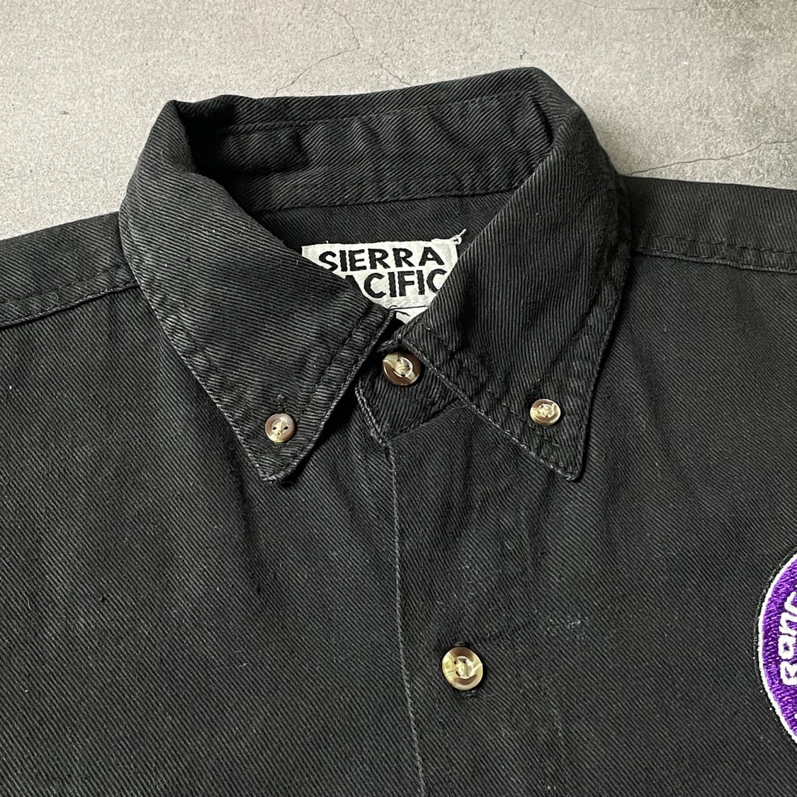 SIERRA PACIFIC 시에라퍼시픽 블랙 코튼 셔츠 A00674 상품이미지2