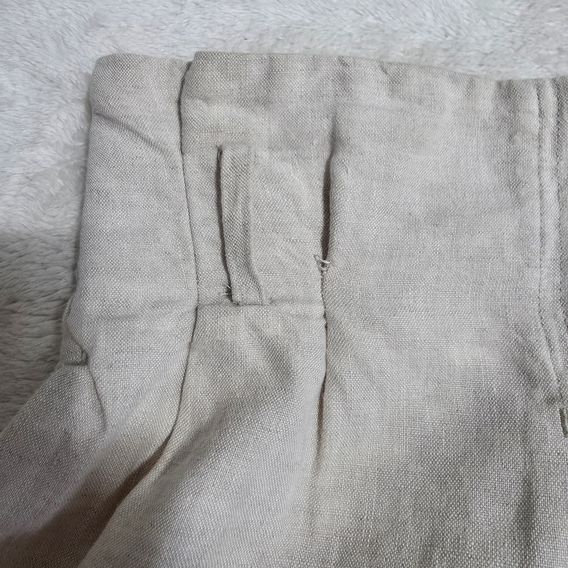 (S)여성 자라 린넨 와이드 팬츠  상품이미지3