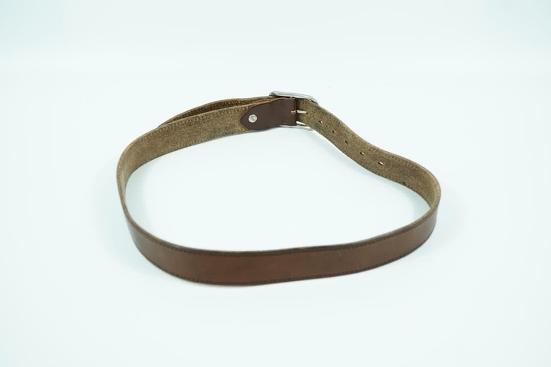 빈티지 무드 브라운 통가죽 벨트 상품이미지2