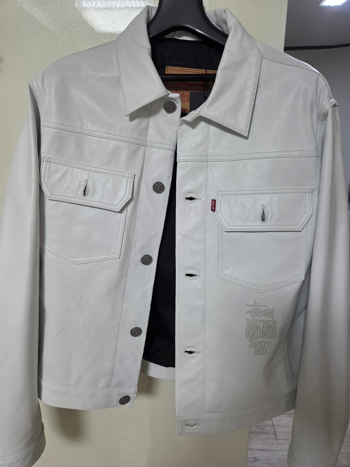 리바이스 스투시 레더트러커자켓 M 상품이미지1