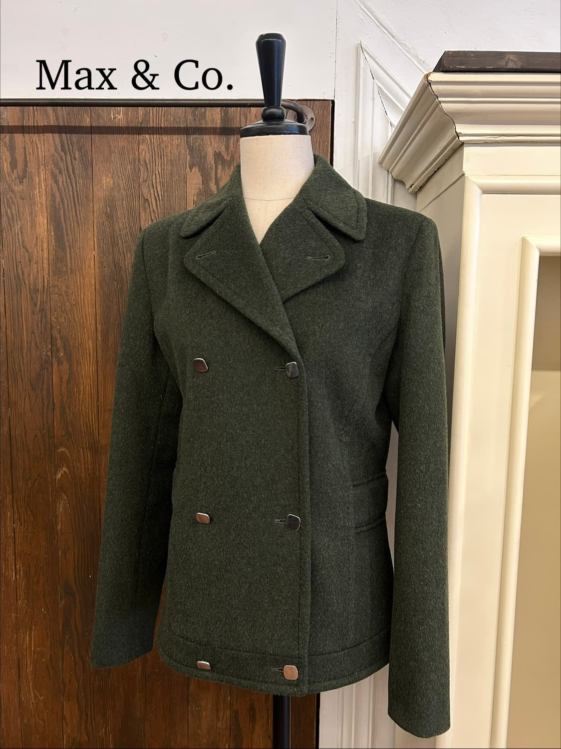 막스앤코 정품 카키 숏코트 상품이미지1