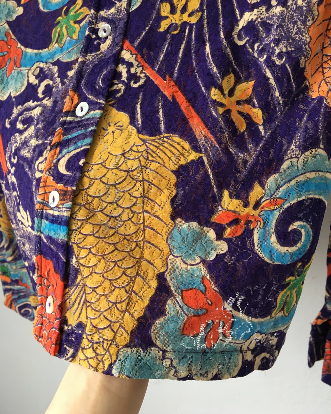 Oriental printing mesh shirt 상품이미지4