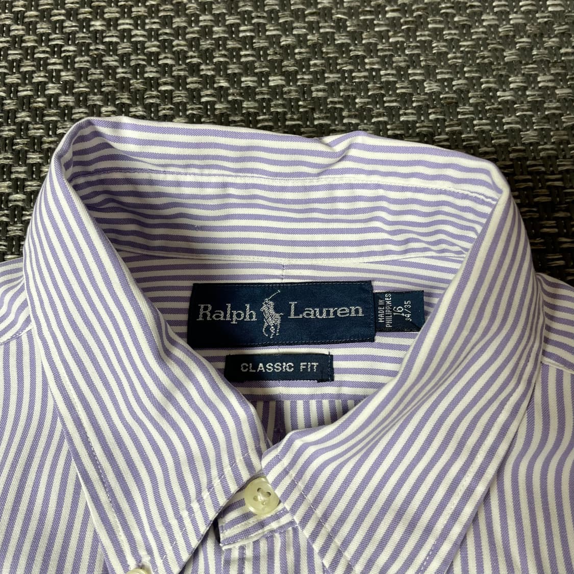 폴로랄프로렌 연보라 스트라이프 긴팔 셔츠 클래식핏 16 상품이미지4