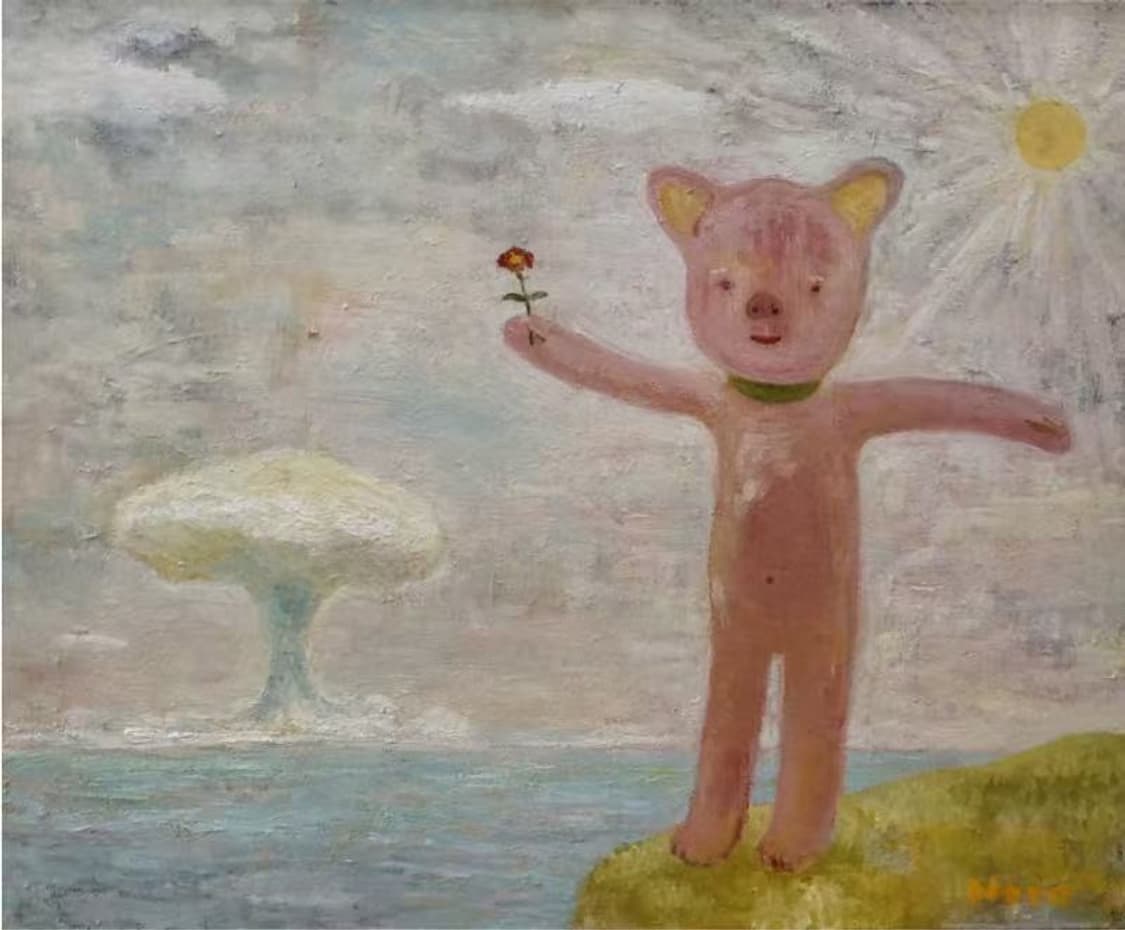 요시토모 나라 캔버스 원작 작품 그림 1995년작 상품이미지1