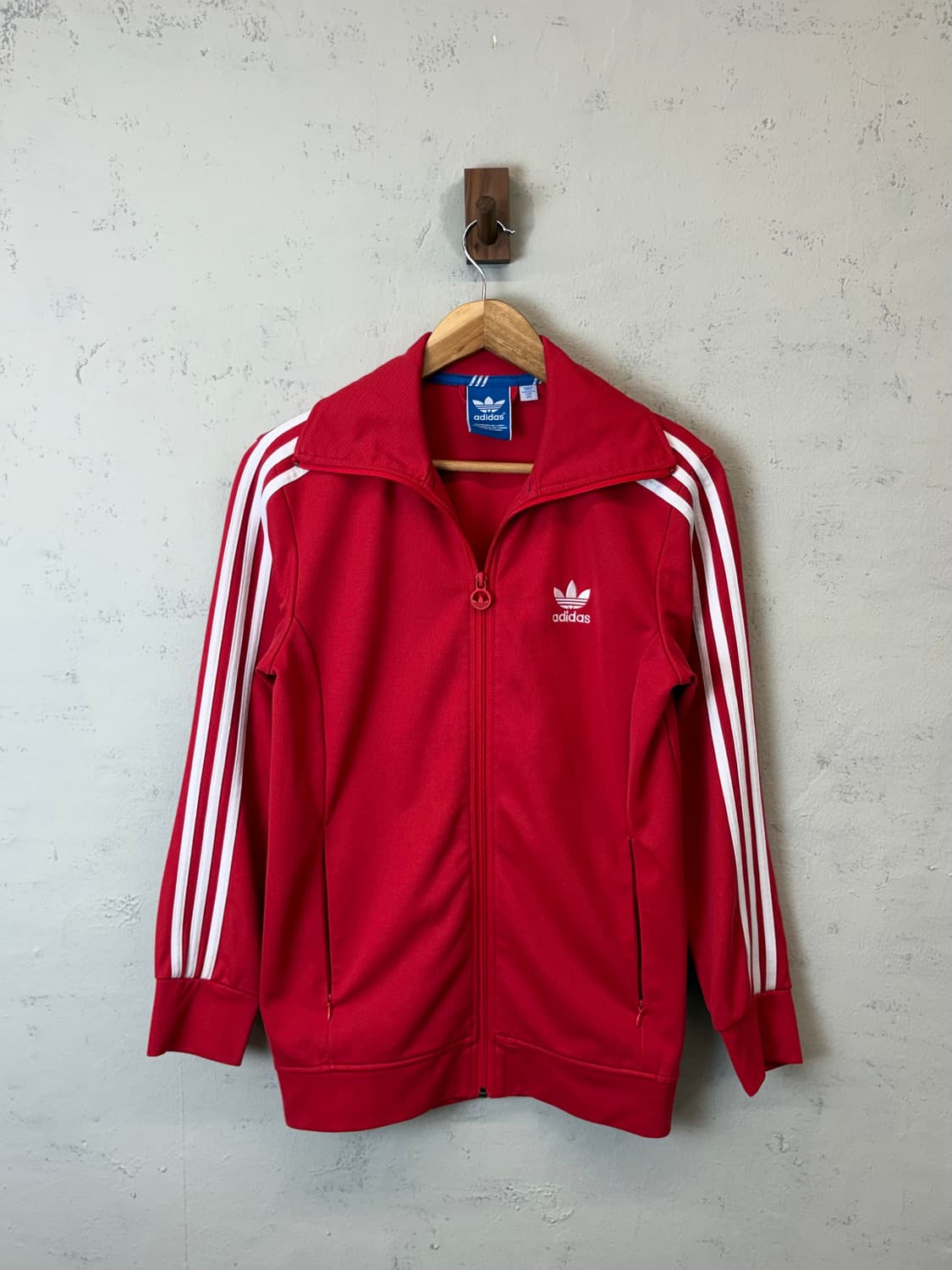아디다스 구형 유로파 삼선 트랙탑 져지 레드 상품이미지1