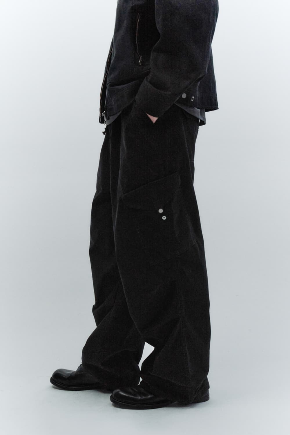 인사일런스 워시드 플라이트 카고 팬츠 BLACK L 상품이미지1