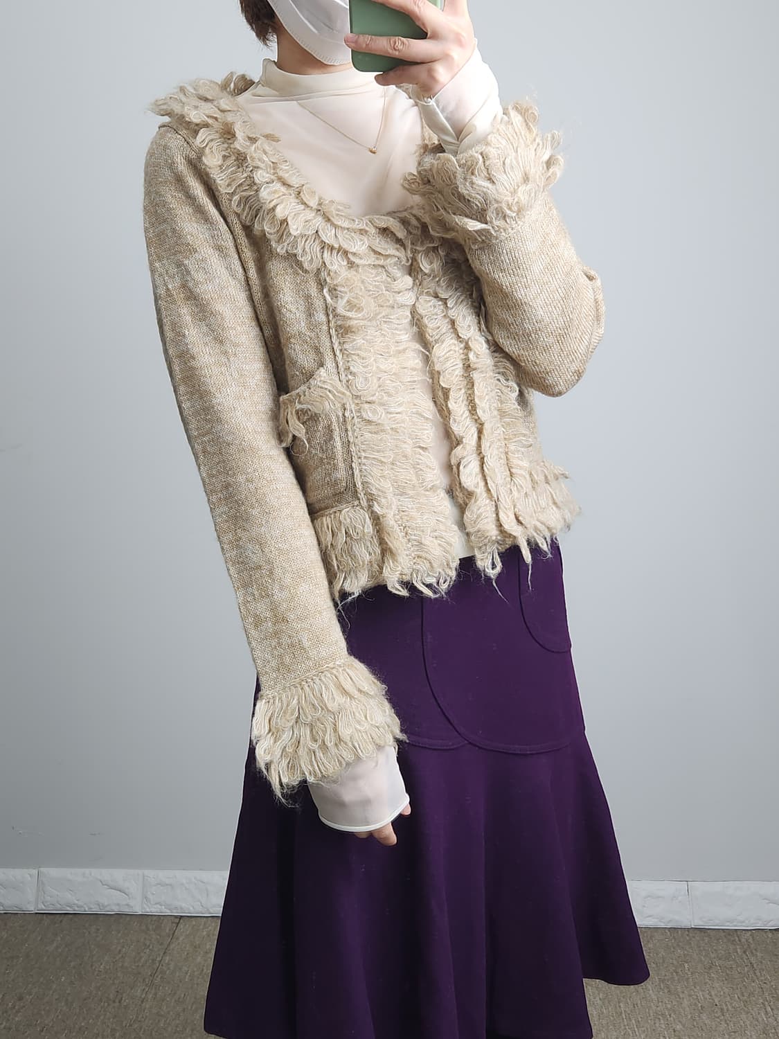 헤어리 가디건 상품이미지5