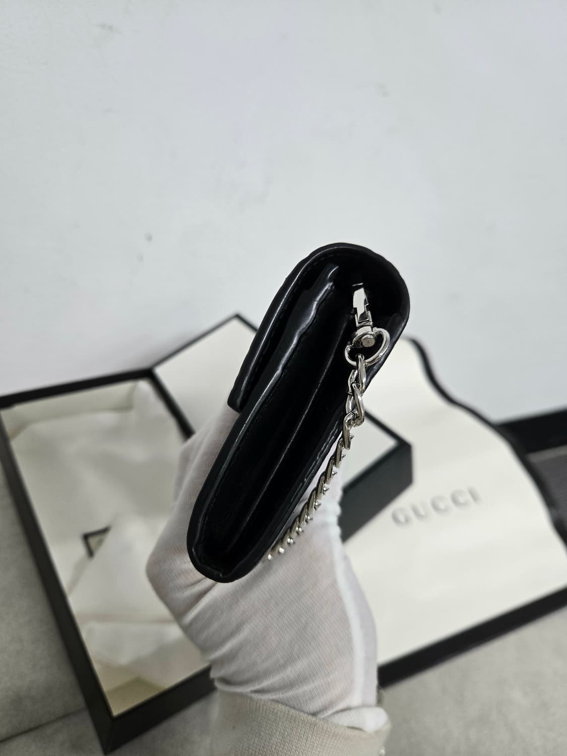 [보증서 정품] 구찌 패들락 체인 장지갑 상품이미지3