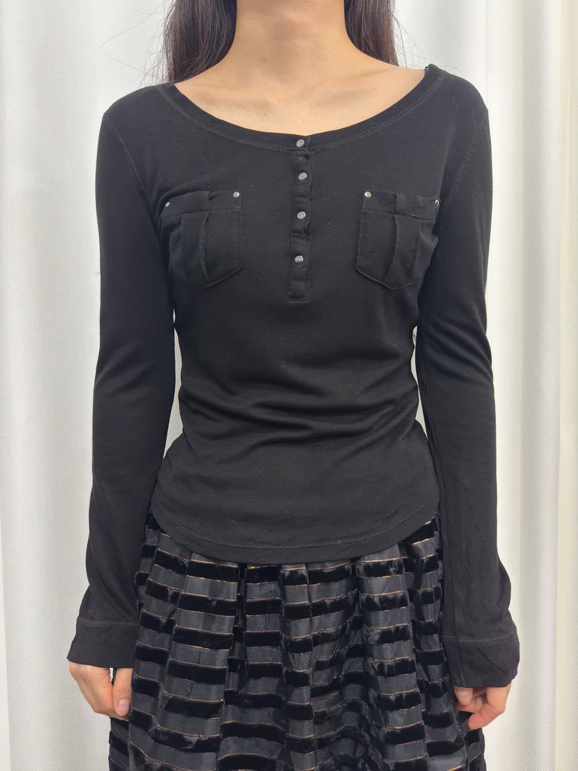 comme ca du mode pocket slim top 상품이미지1