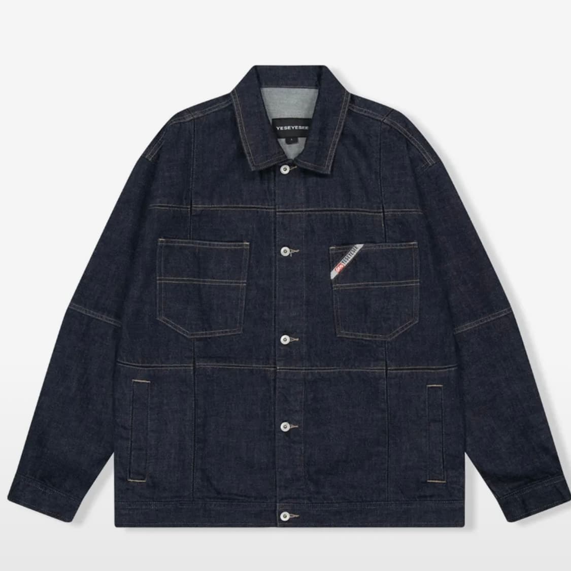 [L] 예스아이씨 Paneled Denim Jacket 데님 자켓 상품이미지1