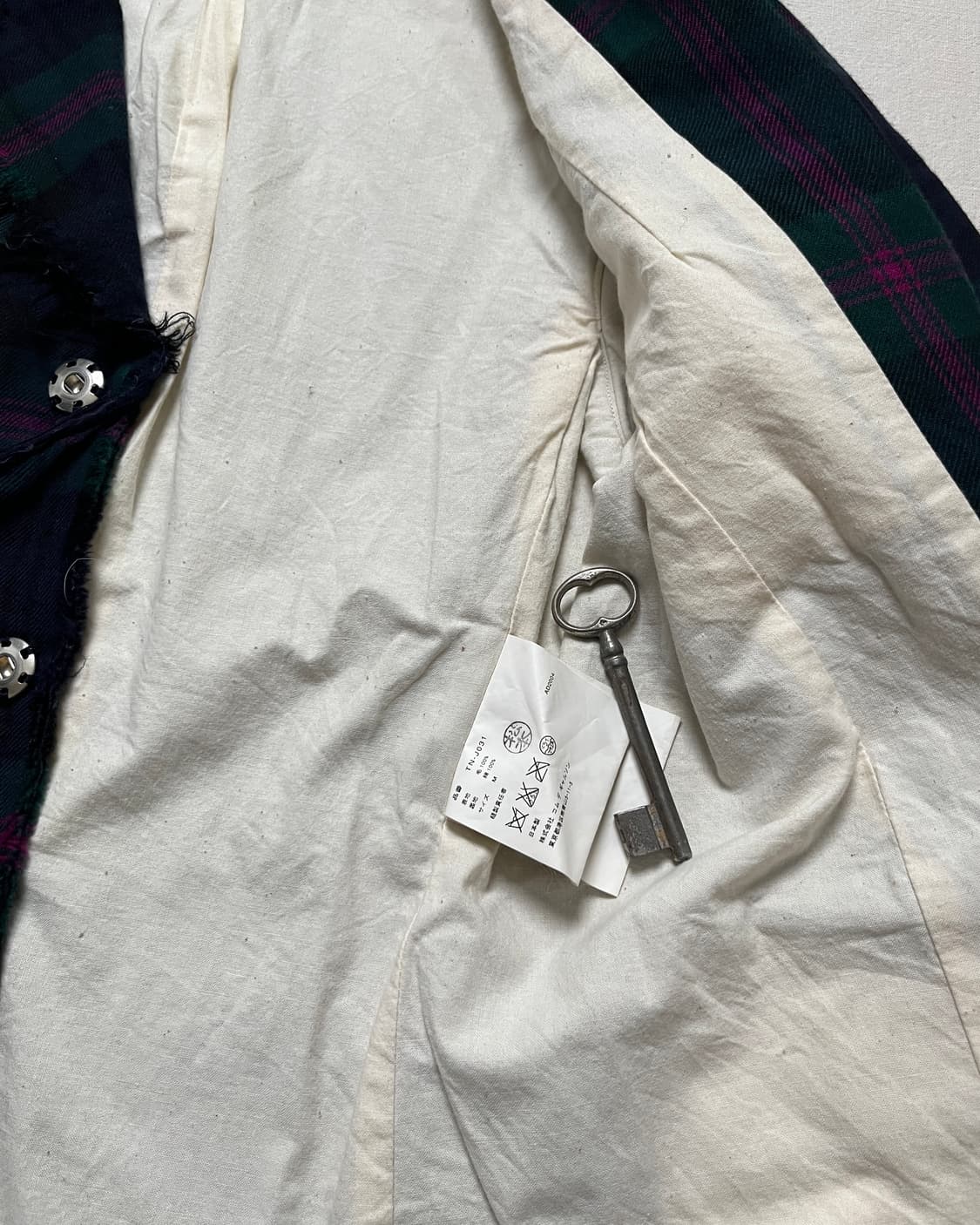 꼼데가르송 체크 컷아웃 자켓 Comme des garcons 상품이미지7