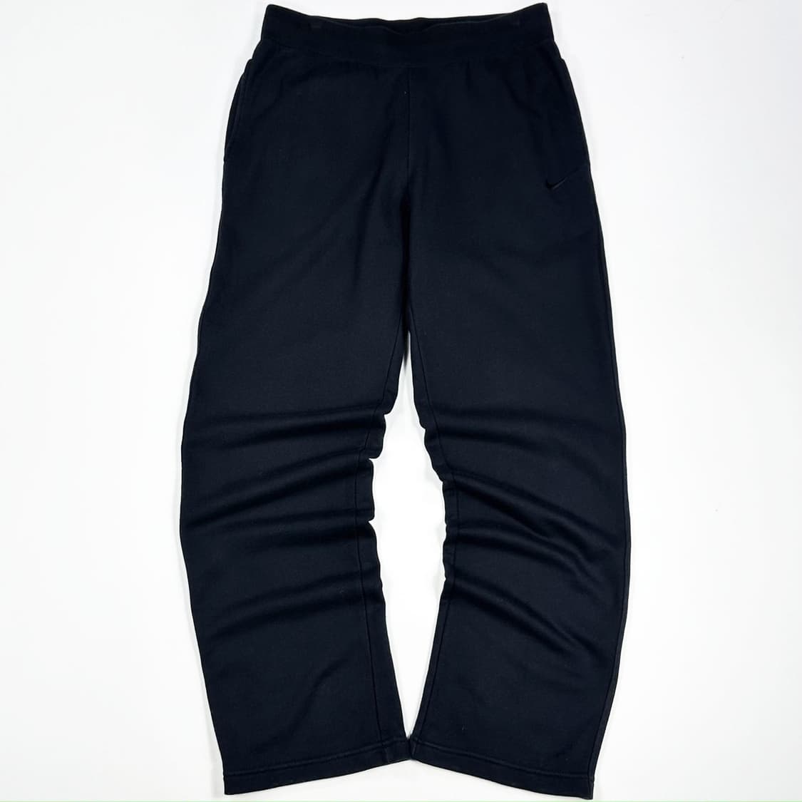 나이키 스우시 블랙 코튼 일자 츄리닝 바지 (L) 상품이미지3