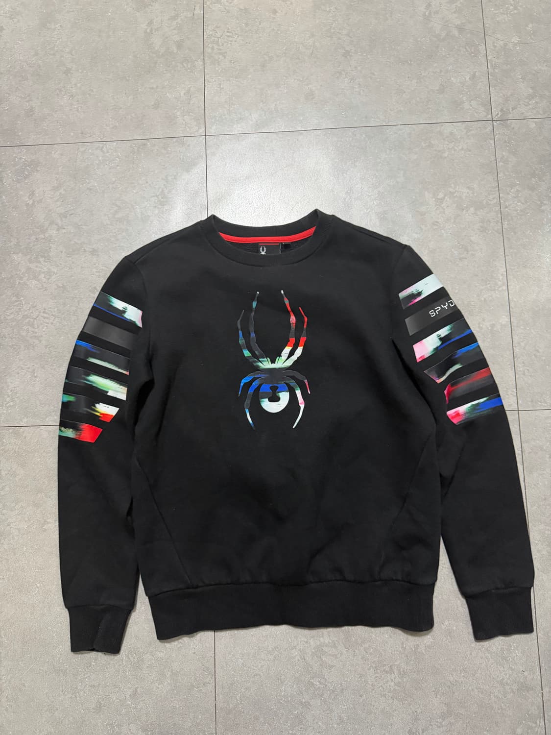 스파이더  로고 패치 스웻셔츠  44~55size    상품이미지1